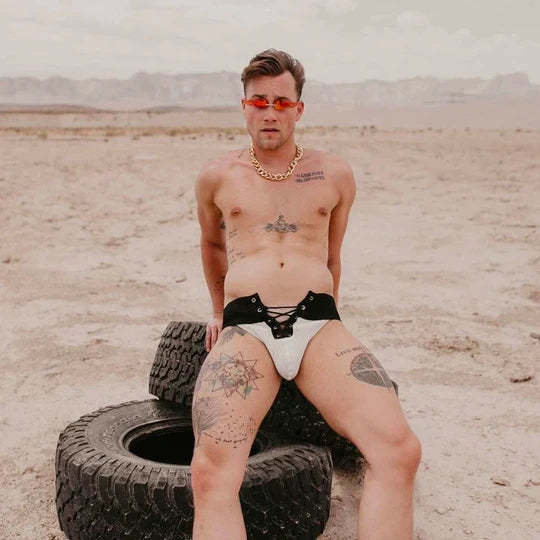 Lace-Up Camo Sexy Jockstrap