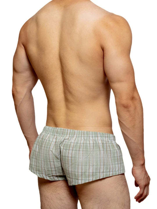Low Rise Sexy Plaid Home Boxer Briefs