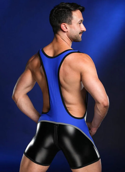 Colorblock Fitted Singlet Romper-Four colors available