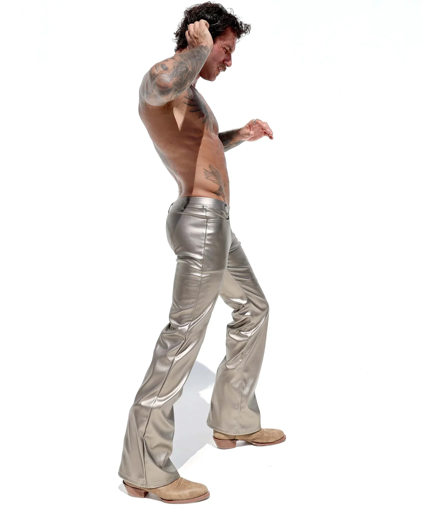 Mysteryglove Vintage-Inspired Silver Bell Bottoms - A Retro Fashion Revival