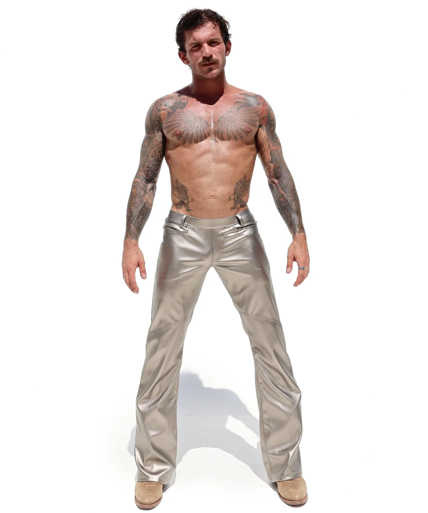 Mysteryglove Vintage-Inspired Silver Bell Bottoms - A Retro Fashion Revival