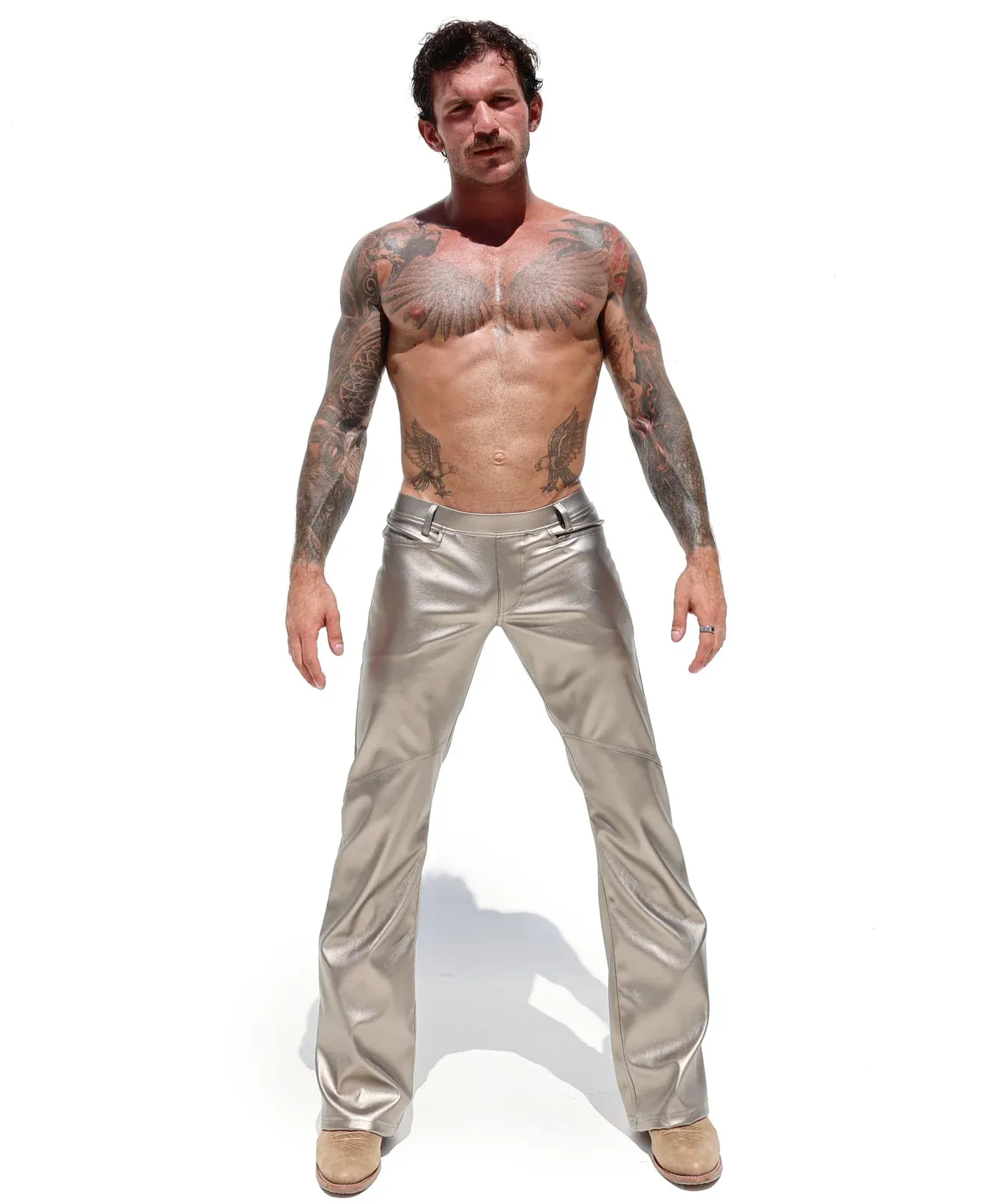 Mysteryglove Vintage-Inspired Silver Bell Bottoms - A Retro Fashion Revival