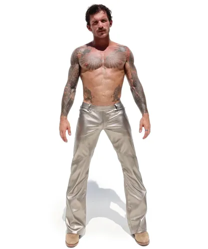 Mysteryglove Vintage-Inspired Silver Bell Bottoms - A Retro Fashion Revival