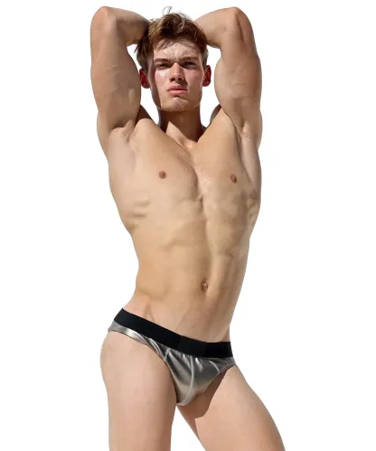 Mysteryglove Metallic Silver Performance Briefs