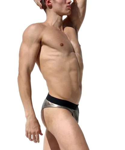 Mysteryglove Metallic Silver Performance Briefs