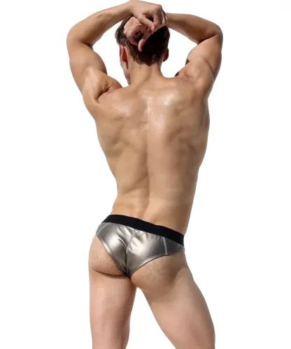 Mysteryglove Metallic Silver Performance Briefs