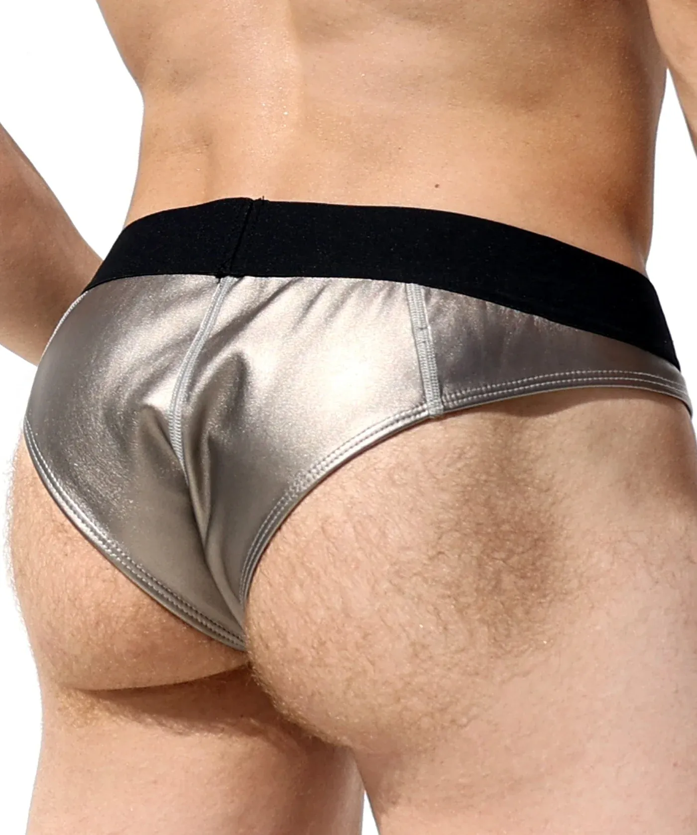 Mysteryglove Metallic Silver Performance Briefs