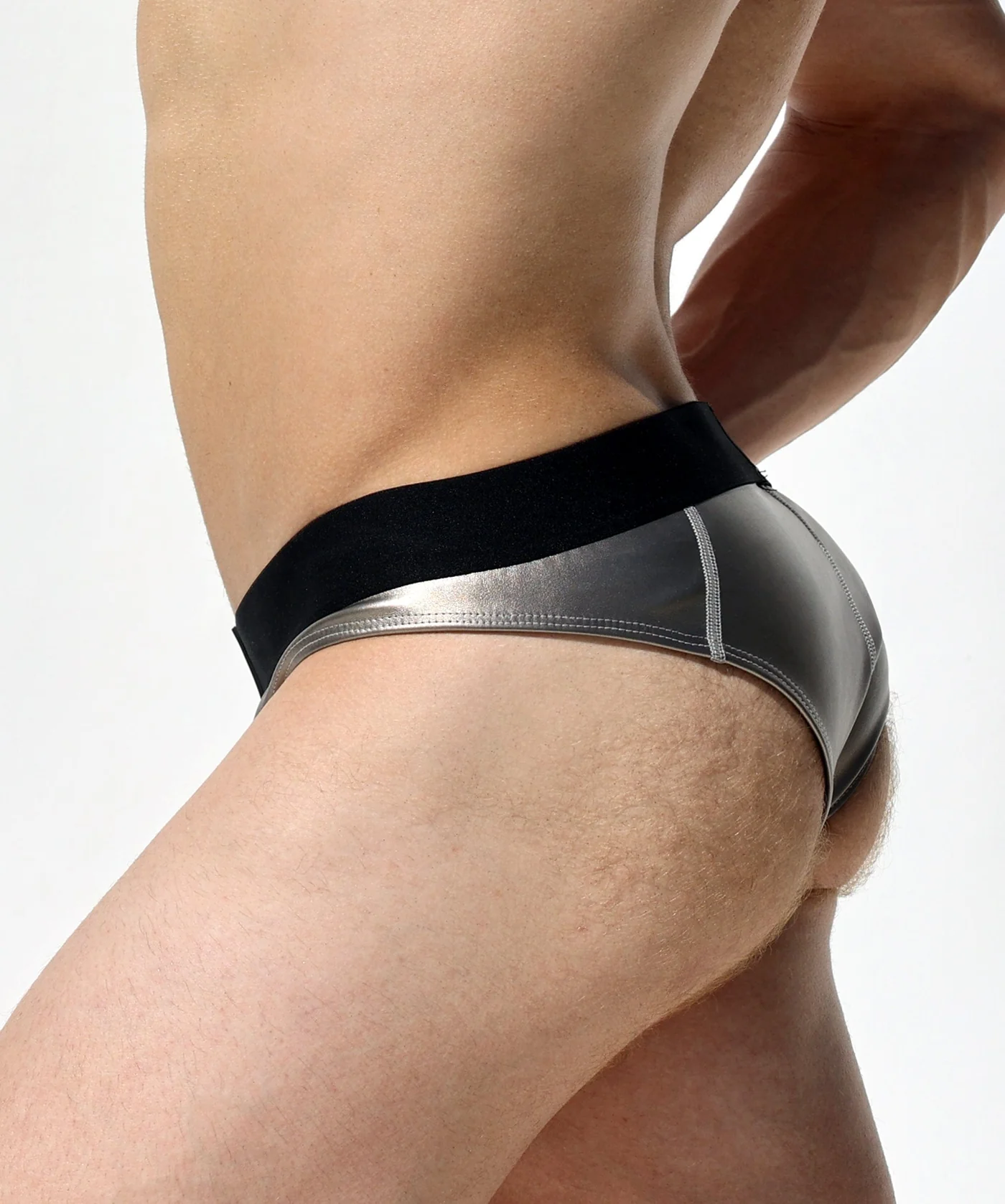 Mysteryglove Metallic Silver Performance Briefs
