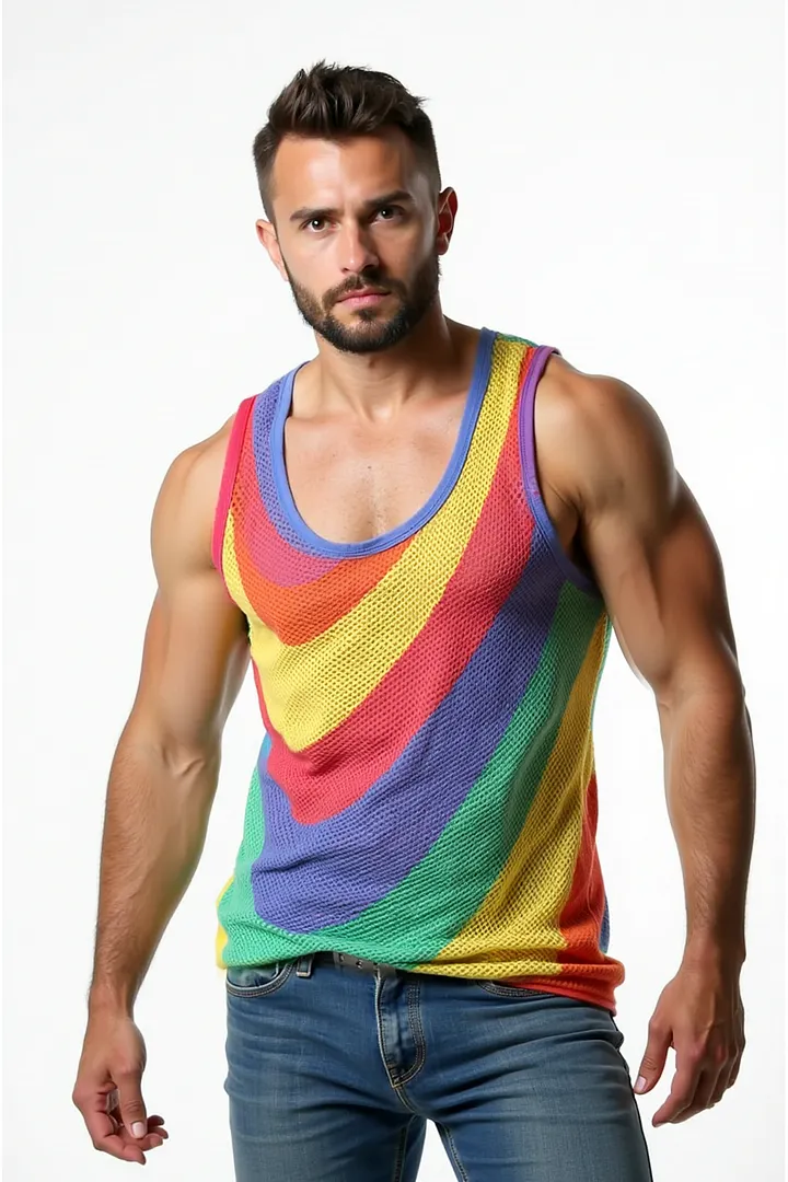 Mysteryglove Colorwave Pride Mesh Tank