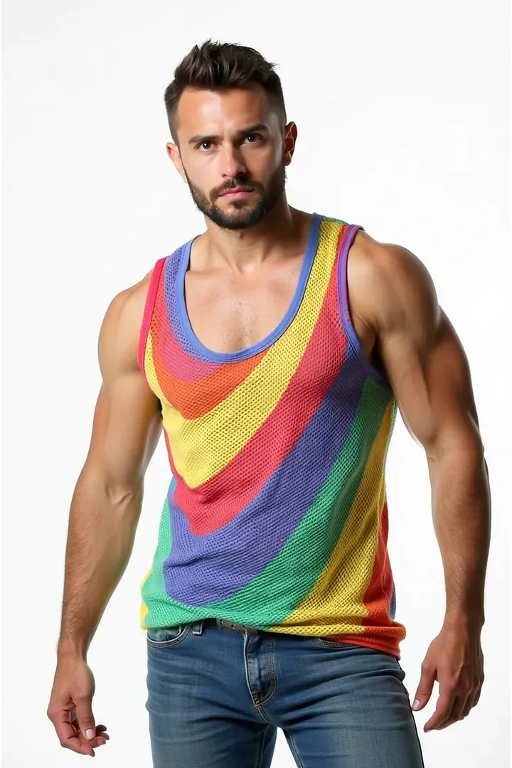 Mysteryglove Colorwave Pride Mesh Tank