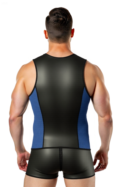 Mysteryglove Men’s Two-Piece Set – Sleeveless Tank Top and Shorts in Multiple Colors (Red/Blue/Gray)