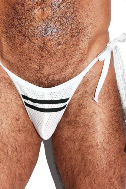 69 Print V-Neck Crop Top & Thong Set