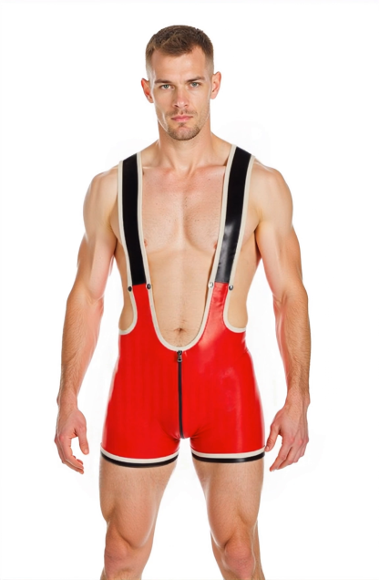 Mysteryglove Deep-Cut Suspender Bodysuit