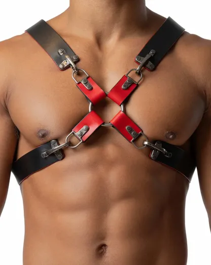 Fireman Hook Leather Harness – Bold & Industrial Design（A suit of）
