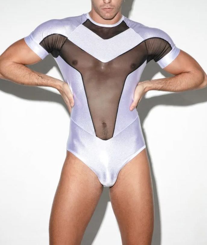 BODYSUIT ZEUS BLANCO METÁLICO