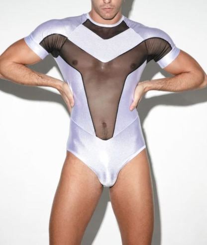 BODYSUIT ZEUS BLANCO METÁLICO