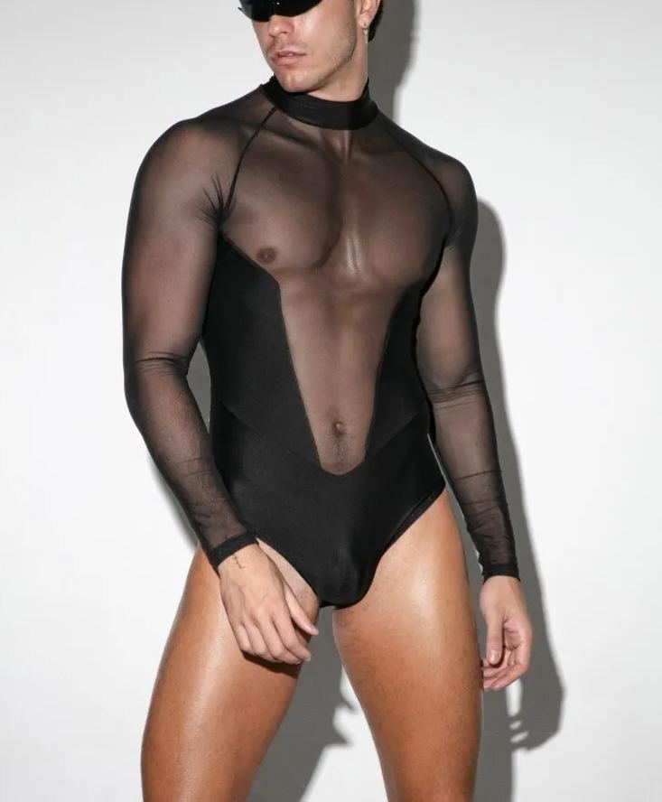 BODYSUIT LONG NEGRO