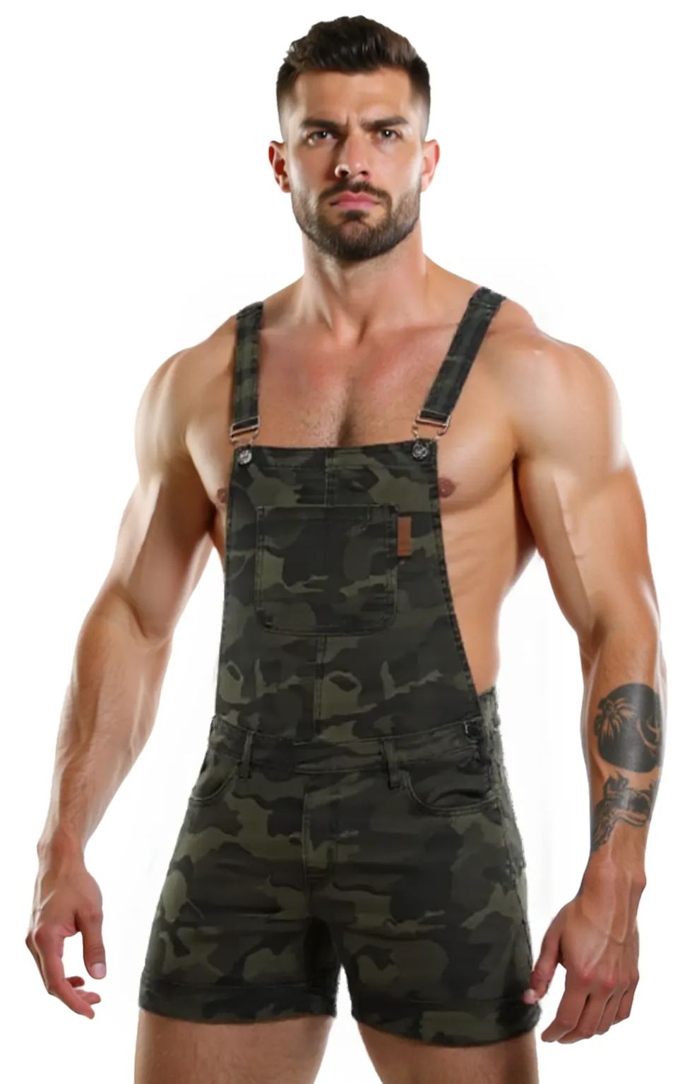 CAMO JEANS OVERALLS