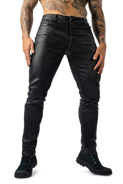 Mysteryglove Men's Black PU Leather Pants – Sleek & Stylish Design