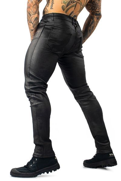 Mysteryglove Men's Black PU Leather Pants – Sleek & Stylish Design