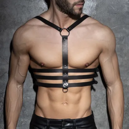 Layered Leather Harness – Bold & Customizable Fit