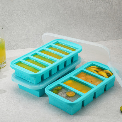 Freezer molds with lids refrigerated food storage boxes