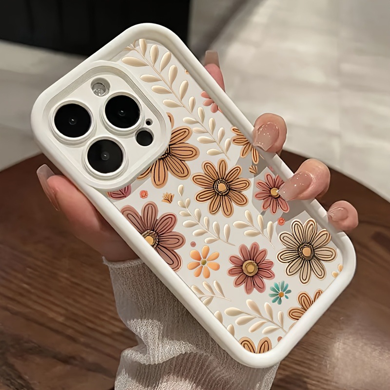 Floral design drop-proof case