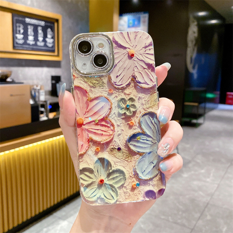 Rhinestone Flower iPhone Case