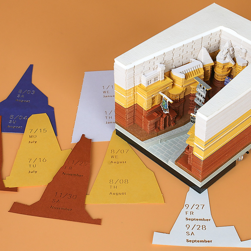 Creative gift time model desktop ornaments Harry Potter cute street corner 3D three-dimensional note