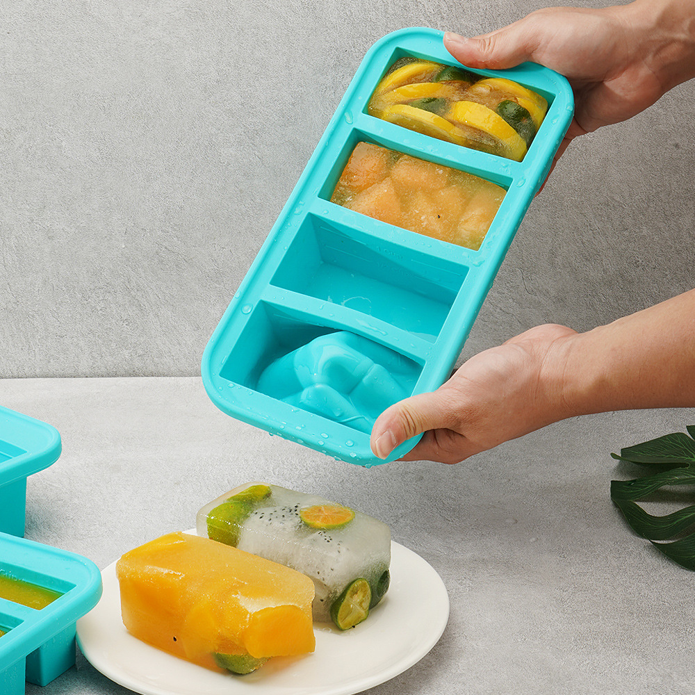 Freezer molds with lids refrigerated food storage boxes
