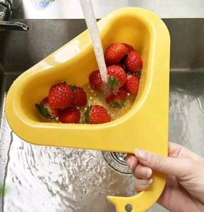 Kitchen sink drain filter swan drain rack