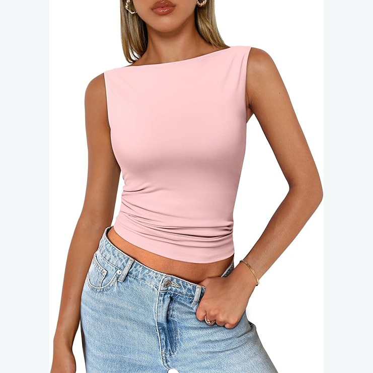 Sleeveless pullover vest for sexy girls