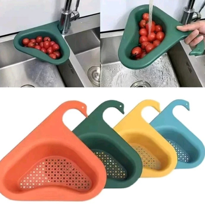 Kitchen sink drain filter swan drain rack