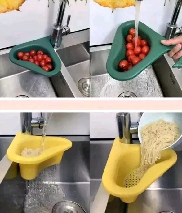 Kitchen sink drain filter swan drain rack