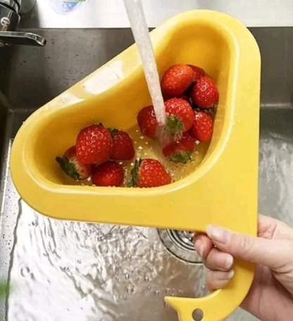Kitchen sink drain filter swan drain rack