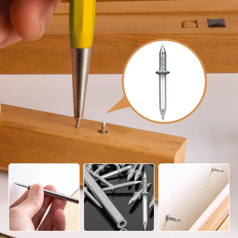 Double-head nails, invisible nails without holes, fixed sharp nails at both ends
