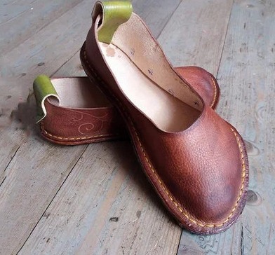 Women'S Round Toe Women'S Casual Single Shoe Sleeve Loafers Flat Heel Large Size Women'S Shoes