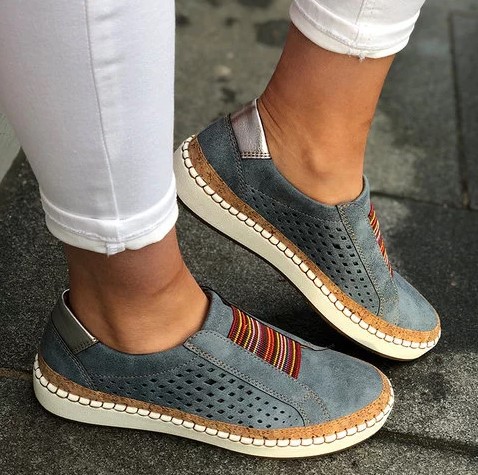 New High Heel Comfort Flat Sole Breathable Single Shoes
