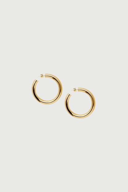 Gold Medium Hoops