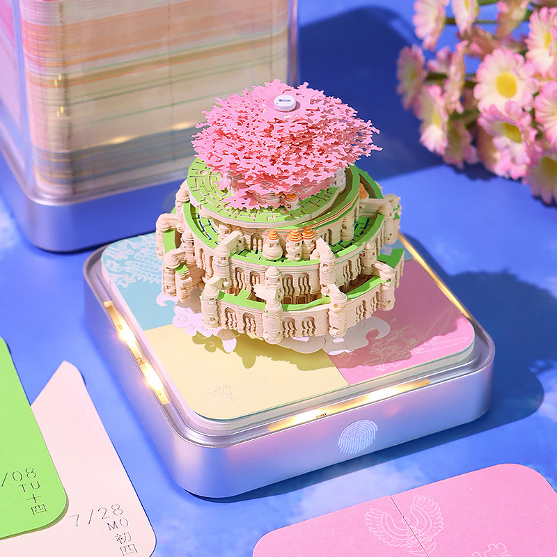 Export 2025 Cross-Border Hottest Castle 3D Three-Dimensional Earth Table Calendar Business Gift Creative Office Supplies