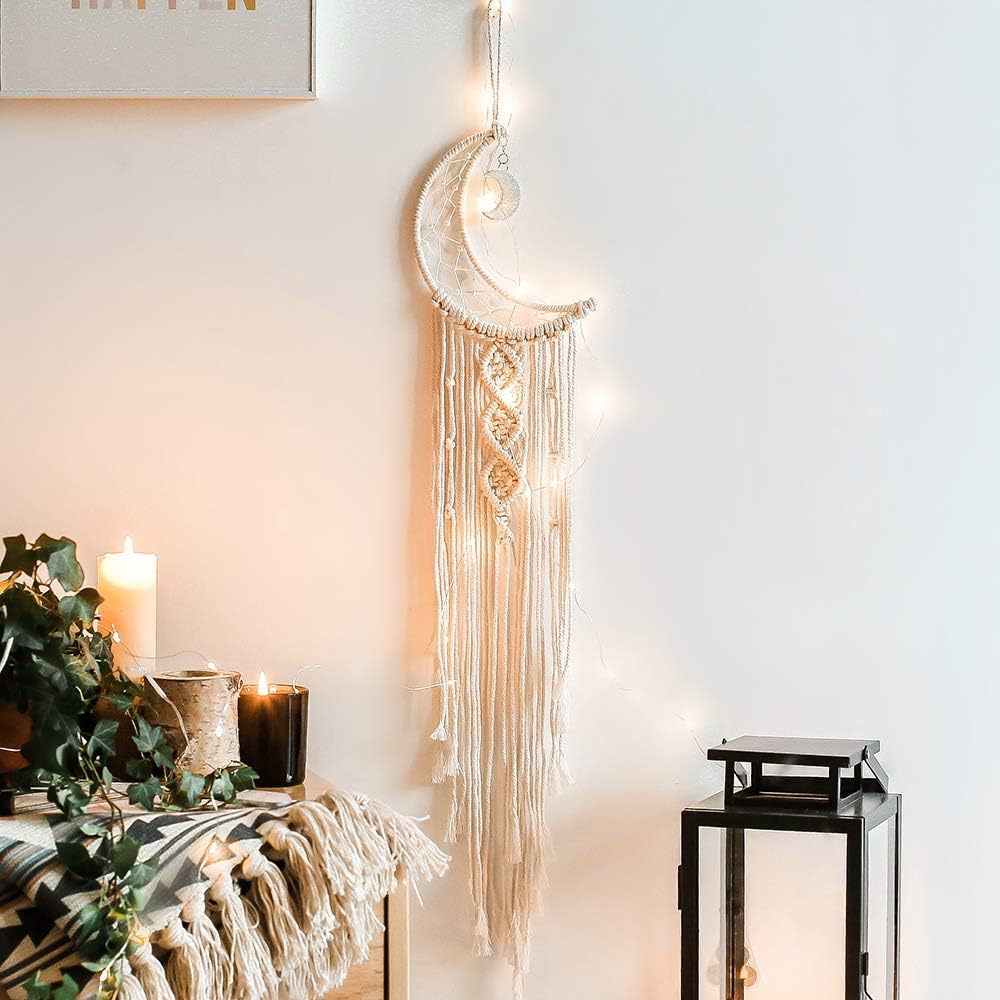 Artificial Woven Cotton Rope Tapestry, Tassel Home Wall Hanging Decoration