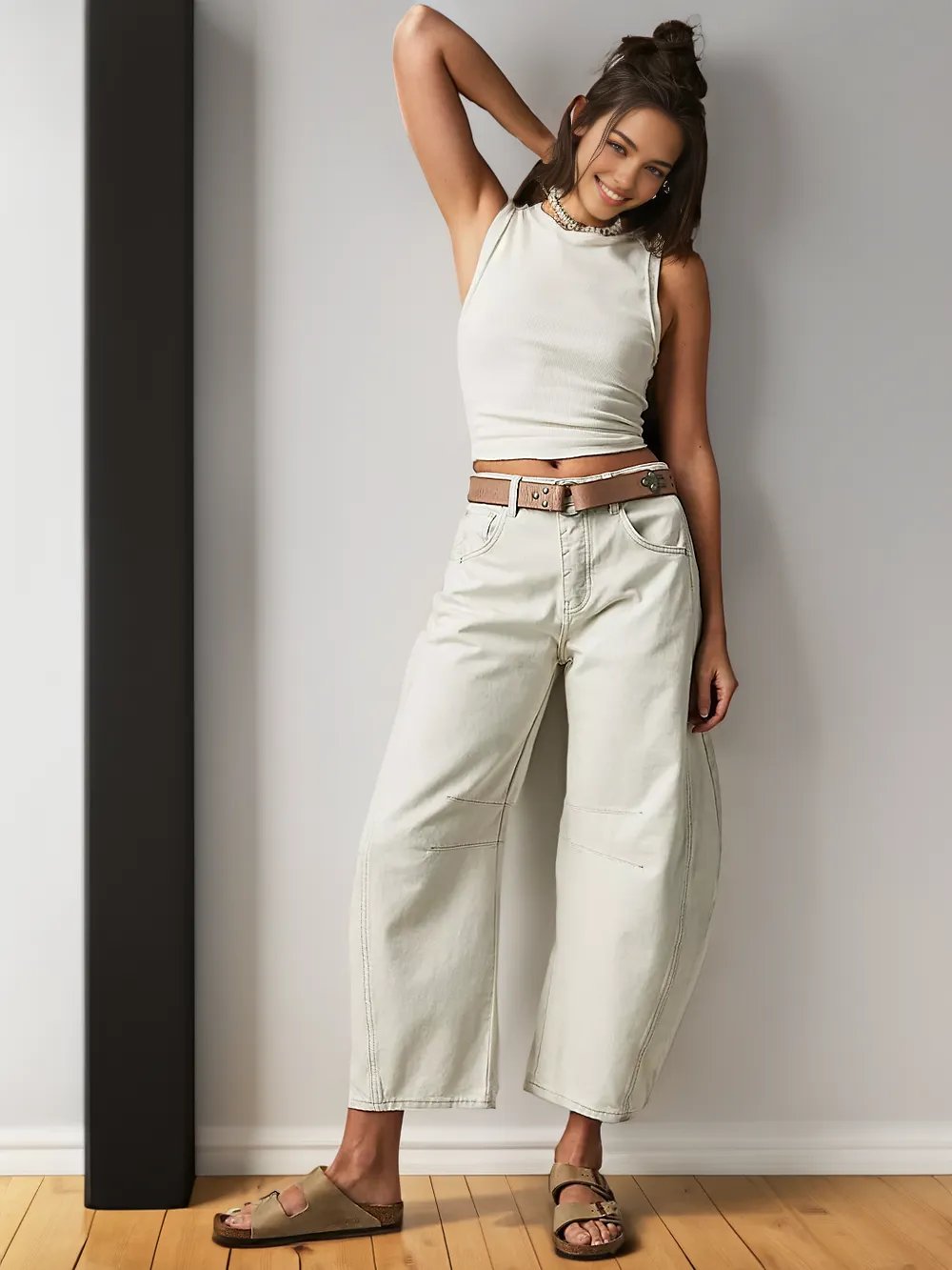 Lucky You Mid-Rise Barrel Jeans