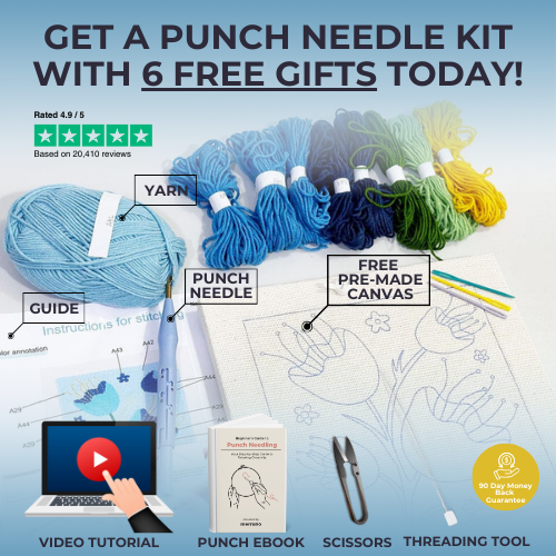 Punch Needle Embroidery Kit