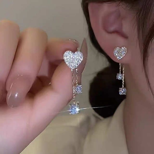  Women's Stud Earrings Drop Earrings Hoop Earrings Geometrical Heart Flower Shape Vintage Stylish Simple Luxury Sweet Earrings Jewelry 1