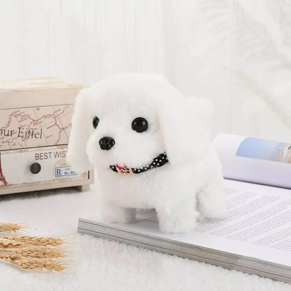 Toy dog, children's plush electric toy can walk simulation dog