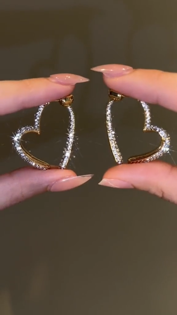Star tassel earrings with diamonds