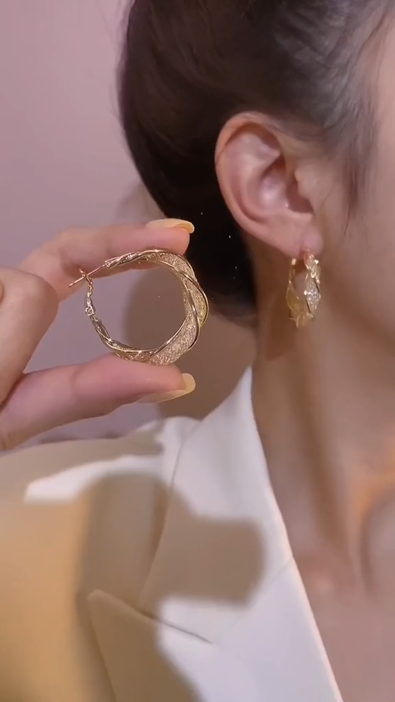 Star tassel earrings with diamonds