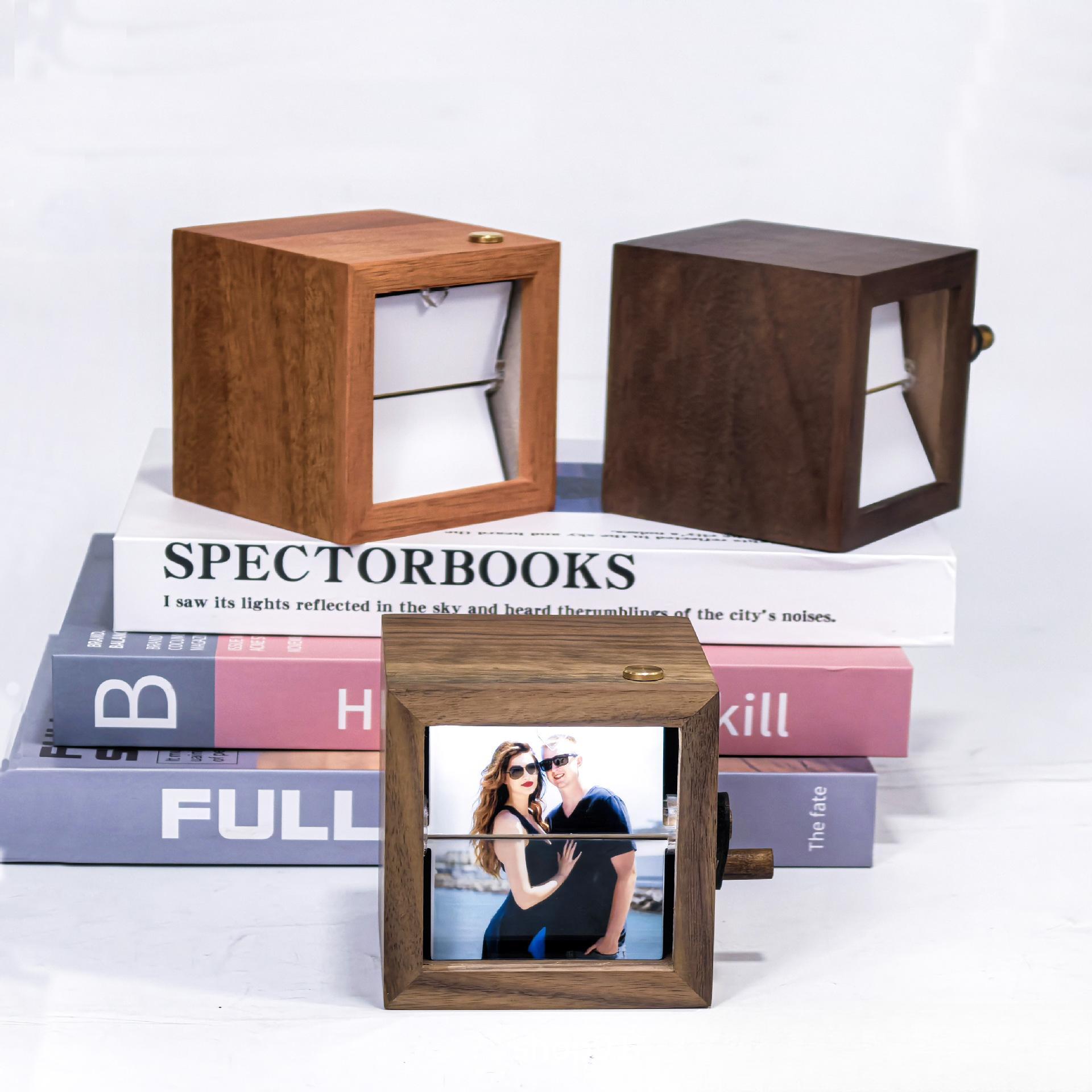 Gift luminous custom hand-cranked flip book photo machine memorial collection gift