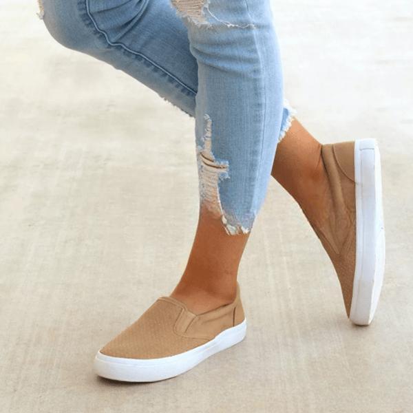 New Women'S Round Toe Casual Women'S Fashion Single Shoes Sleeve Flat Shoes High Heels Low Heel Women'S Shoes