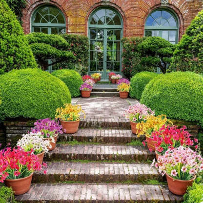 Outdoor Artificial Flowers💐1 Bundle(Includes 30 flowers)-1